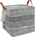 FANKANG Square Nursery Hamper Storage Bins Canvas Laundry Basket Foldable by FANKANGStorageBasket