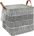 FANKANG Square Nursery Hamper Storage Bins Canvas Laundry Basket Foldable by FANKANGStorageBasket