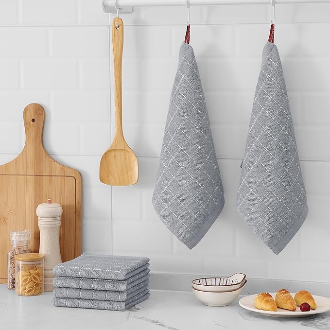 Mordimy 100% Cotton Terrycloth Kitchen Towels and Dishcloths Sets, Soft and - Image 7