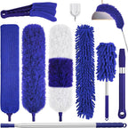 9PCS Dusters for Cleaning, Extendable Microfiber Duster by wlich