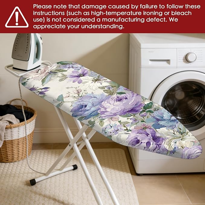Nuxovilar Ironing Board Cover Needle Cotton 15x54 Inches | Ironing Board Cover - Image 7