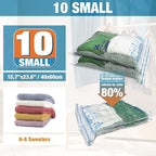 Vacuum Storage Bags, 10 Small Space Saver Vacuum Seal Bags, Space Bags - Image 2