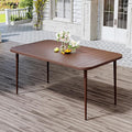 JEAREY Patio Dining Table, Outdoor Dining Table All-Weather for Garden, Backyard, Lawn, Coffee by JEAREYOutdoorsCollection