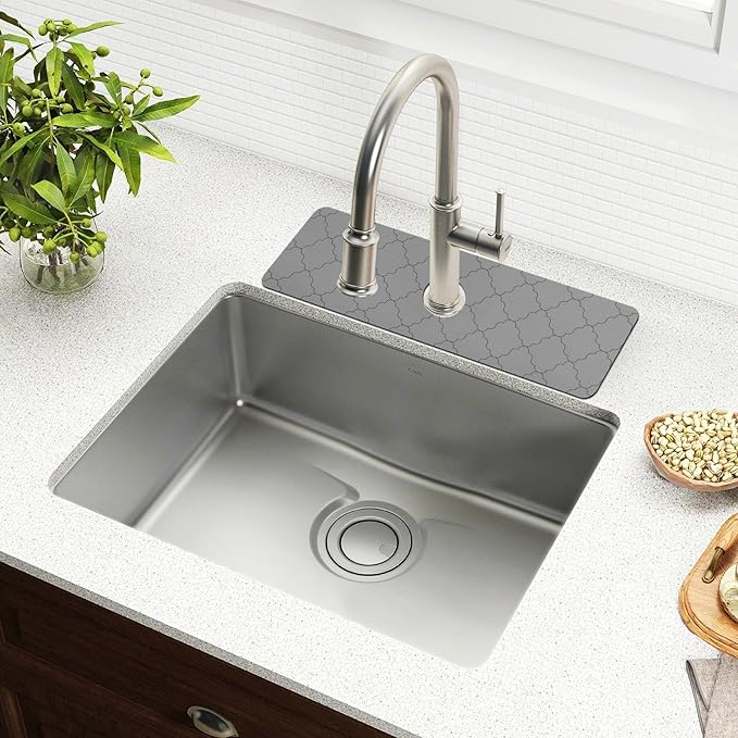 Kitchen Sink Splash Guard 2 PCS 14.7 Inch Sink Faucet Mat Splash Guard - Image 6