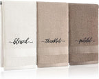 Peryiter 3 Pcs Farmhouse Bathroom Decor Hand Towels 14x29 Inch Cotton Bath by Peryiter