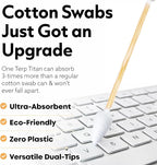 TerpTitans Original – Bamboo Cotton Swabs | Dual-Tip: Spiral - Image 4
