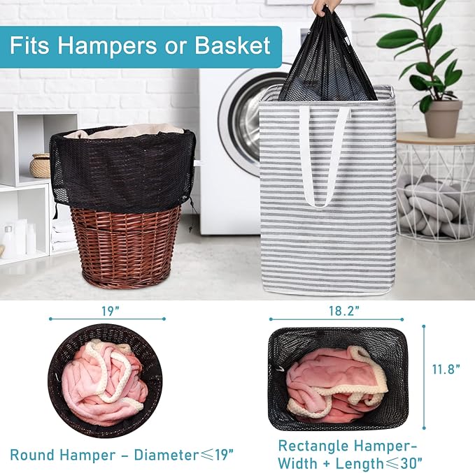 Polecasa Heavy Duty Extra Large Mesh Laundry Bags - Image 4