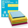 E-Cloth 5-pc Starter Pack- Microfiber Cleaning Cloth Set by E-Cloth