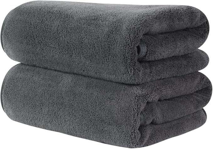 KinHwa Microfiber Hand Towels for Bathroom Soft and Absorbent Face Towels Grey by KinHwa