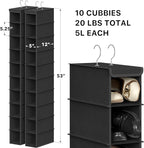 Simple Houseware 2 Pack 10 Shelves Hanging Organizer - Image 2