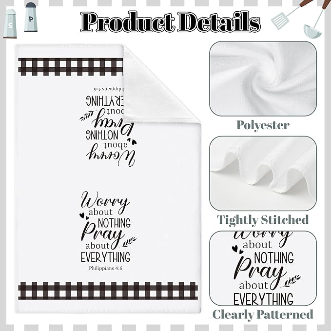 GROBRO7 Bible Verse Hand Towel - Image 3