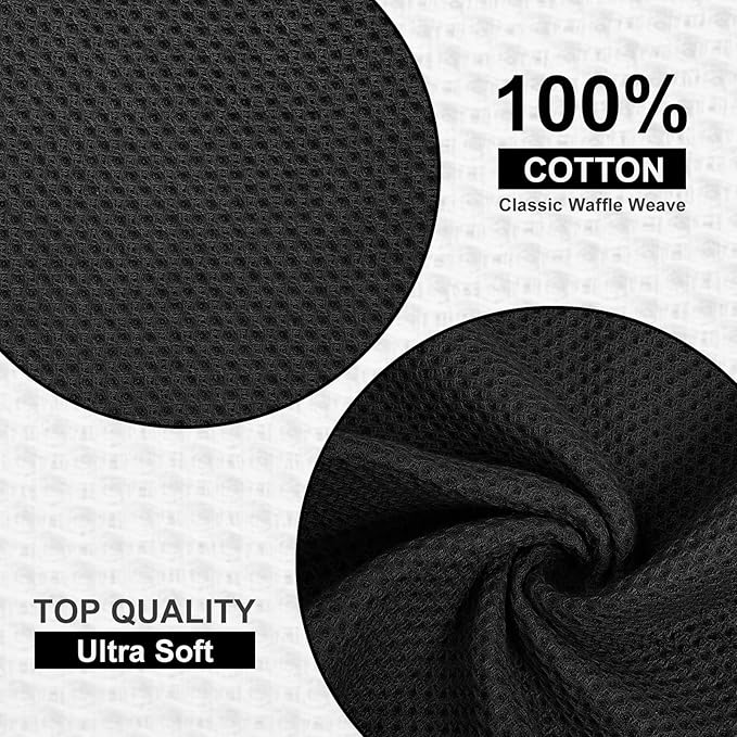 Homaxy 100% Cotton Dish Cloths, 12 Pack - Image 2