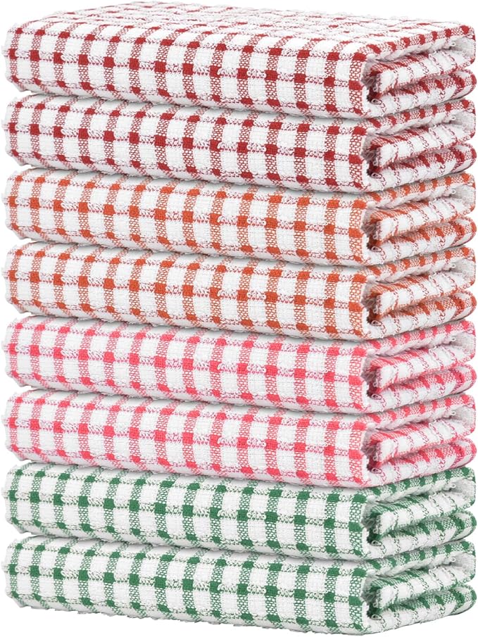 Nialnant 8 Pack Kitchen Towels, Dish Towels by Nialnant