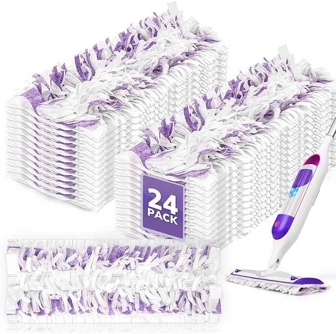 AIR U+ 24 Pack Disposable Power Mop Pads Refills by AIRU