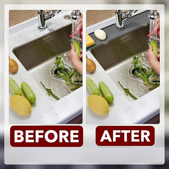 ODRAGO Silicone Kitchen Sink Splash Guard - Image 9