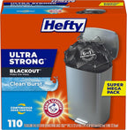Hefty Ultra Strong Trash Bags, Break Resistant Drawstring Enclosure, Continuous by Hefty