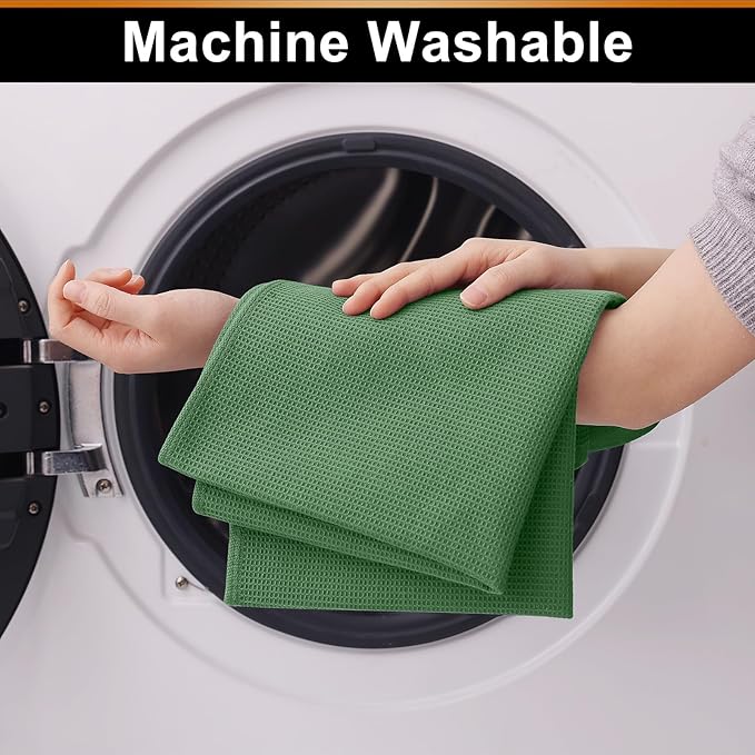 Homaxy 100% Cotton Waffle Weave Kitchen Towels - Image 6