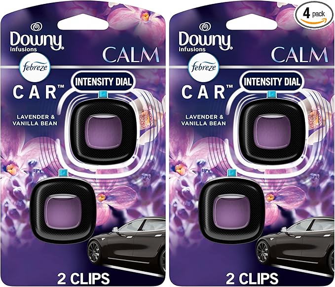 Febreze Car Vent Clip, Downy Calm Scent, 0.13 oz Total by Febreze