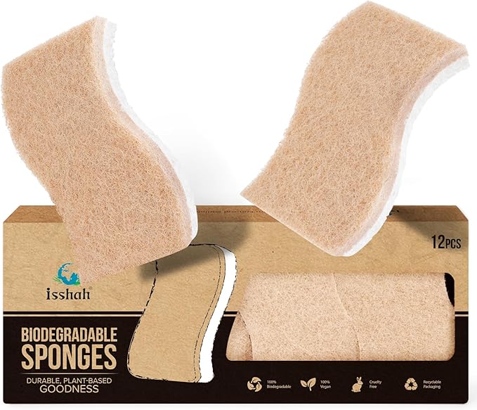 Plant-Based Kitchen Sponges by Isshah