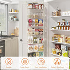 MIAOLI Over the Door Pantry Organizers and Storage, 8-Tier Spice Rack, Home & - Image 4