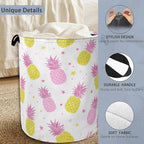 Pineapple Tropical Laundry Hamper, Dirty Clothes Laundry Basket - Image 3