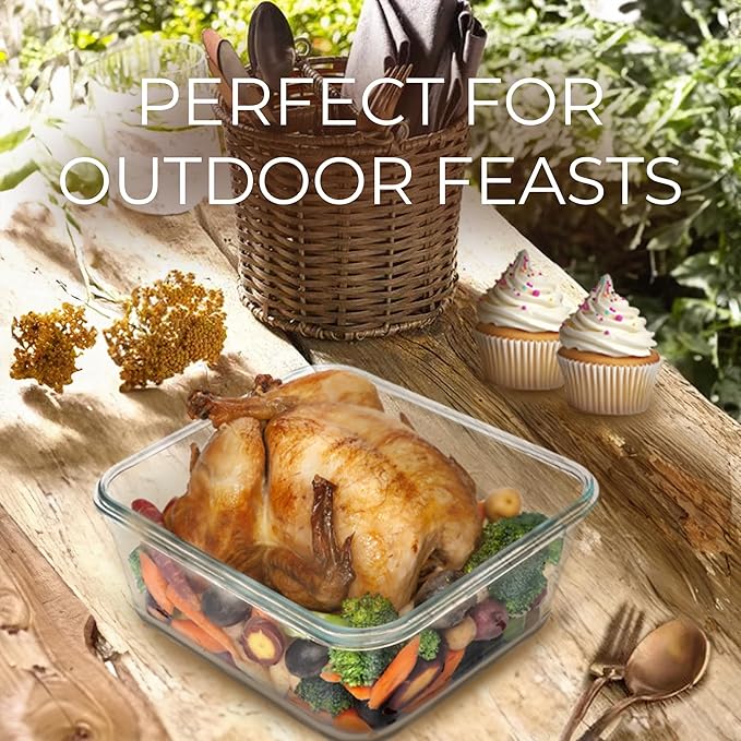 3300 ml/ 112 oz LARGE Glass Food Container - Image 9