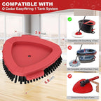 Aifacay Scrub Brush Head for O-Cedar EasyWring Spin Mop, Full-Bristle - Image 2