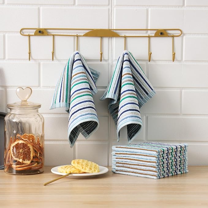 Oeleky Kitchen Dishcloths for Washing Dishes, Ultra Absorbent Dish Rags - Image 6