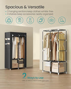 SONGMICS Portable Closet, Wardrobe Closet Organizer - Image 4