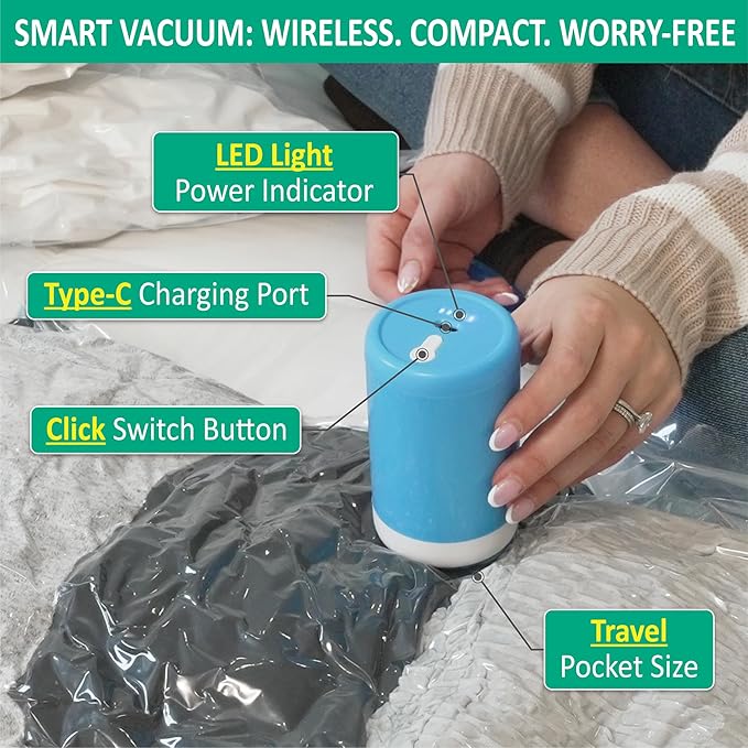 Cozy Essential Travel Vacuum Storage Bags - Image 5