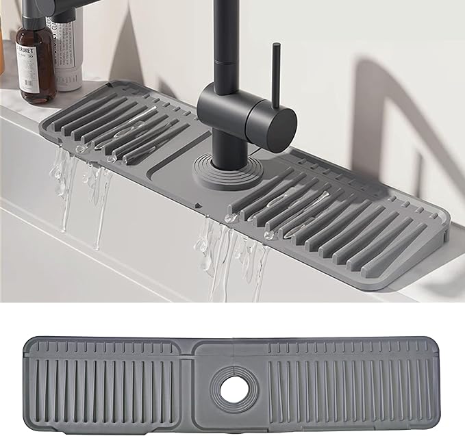 STARGAZ Silicone Faucet Mat for Kitchen Sink, Faucet Draining Mat, Sink Back by Unknown