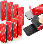 8 Sets Heavy-Duty Adhesive Hook and Loop Strips – 1.2" x 3.2" High-Bond by Tapsi