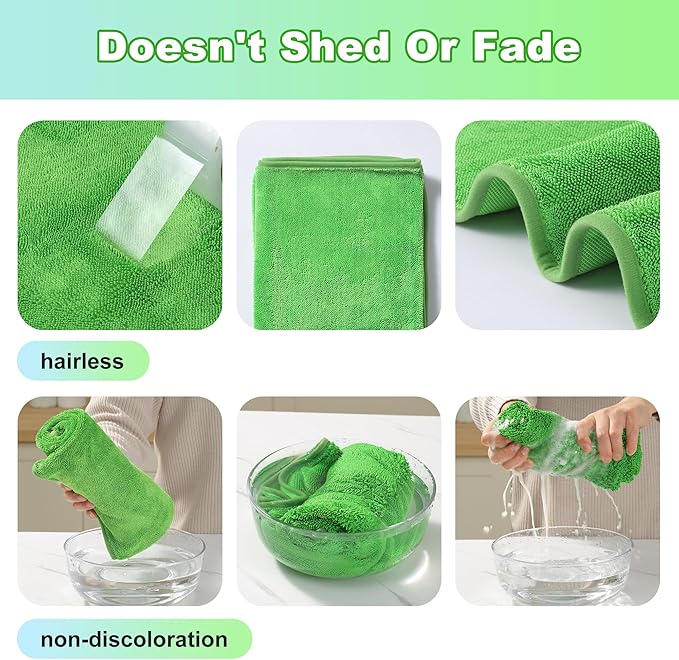JOYMOOP Microfiber Towels for Cars, 35.4" x 23.6" Car Drying Towel, Quick - Image 4