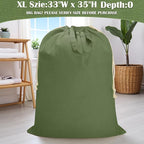 Canvas Laundry Bag 33"Wx 35"H, Thick Cotton Laundry Bag - Image 7