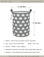 Round waterproof laundry basket, foldable storage basket, laundry Hampers - Image 2