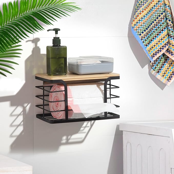 Small Trash Bag Holder, Wall Mount Grocery Bag Holder - Image 4