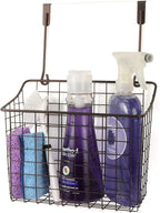 Spectrum Large Over Cabinet Door Organizer Bronze Wire Storage Basket - Image 4