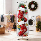 Nuxovilar Ironing Board Cover Winter Stockings Pattern Polyester 15x54 Inches - Image 2