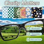 6 PCS Glasses Cleaning Cloth Eyeglass Lens Microfiber Cleaning Cloth Reusable - Image 3