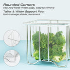 Kitchen Sink Strainer with Sink Basket Holder and 200 Strainer Net Bags - Image 3