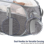 TECHMILLY Collapsible Laundry Basket, Foldable Tear Proof Mesh Pop Up Hamper - Image 6