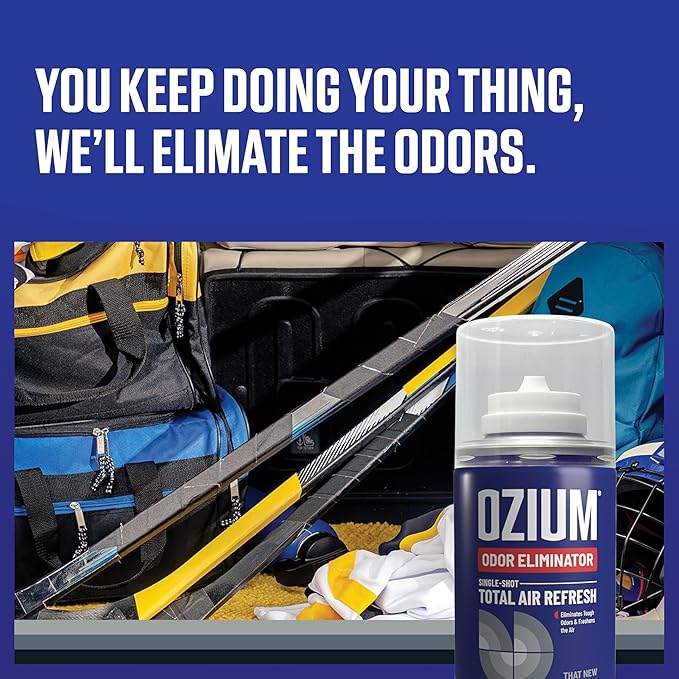 Ozium Air Sanitizer, 2 oz Car Fogger: Single-Shot Smoke Odor Eliminator & Car - Image 2