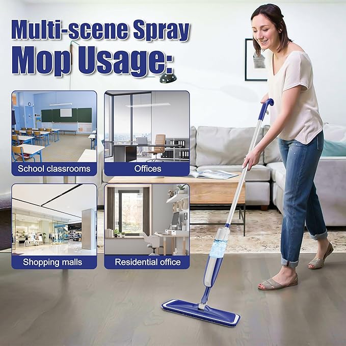 Spray Mops for Hardwood Floor Cleaning: MEXERRIS Wet Dust Mops - Image 3