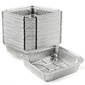 Aluminum Pans 8x8 inch-50 Pack Disposable Foil Pans, Square Aluminum Baking by Benestanti