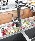 Kitchen Sink Splash Guard Faucet Mat Super Absorbent Fast Drying Mat Sink - Image 2