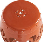 Safavieh Castle Gardens Collection Imperial Vine Antique White Glazed Ceramic Garden Stool - Image 3