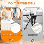 Ironing Board Cover and Pad, 18x49 Extra Wide Thick Iron Padding, Scorch & - Image 4