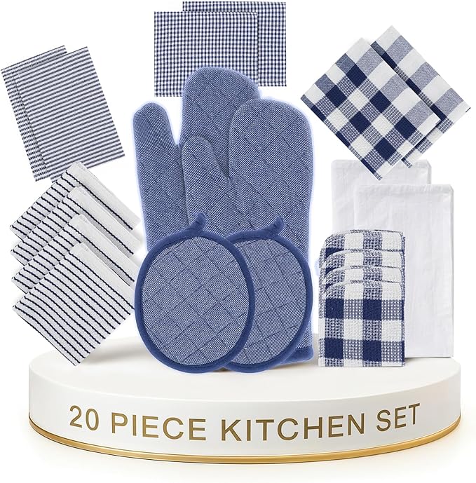 LANE LINEN Flour Sack Dish Towels Set by LaneLinen