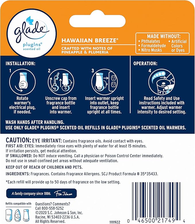 Glade PlugIns Refills Air Freshener, Scented and Essential Oils - Image 2