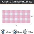 Homaxy 100% Cotton Waffle Weave Check Plaid Kitchen Towels, 13 x 28 Inches - Image 4